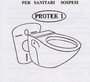 PROTEZIONE UNIV. x WC E BIDET SOSPESI